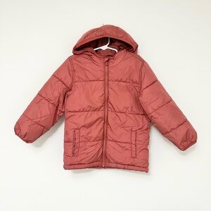 Old Navy Water-Resistant Hooded Frost Free Puffer Jacket Coat 5T Spice Girl GUC